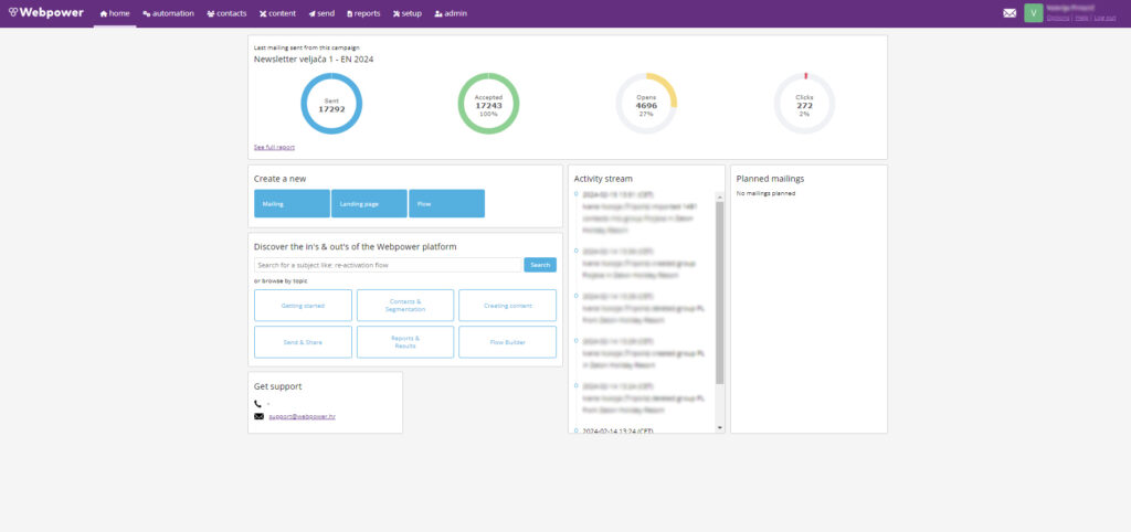 Webpower alat za email marketing
