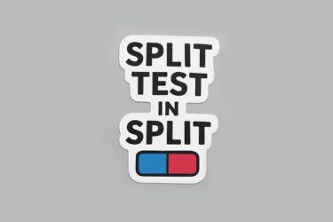split test in split sticker